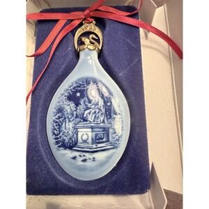 Bing & Grondahl Porcelain Christmas Drop Ornament 1988 original Box